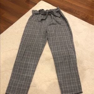 pacsun almost black utility cargo pants